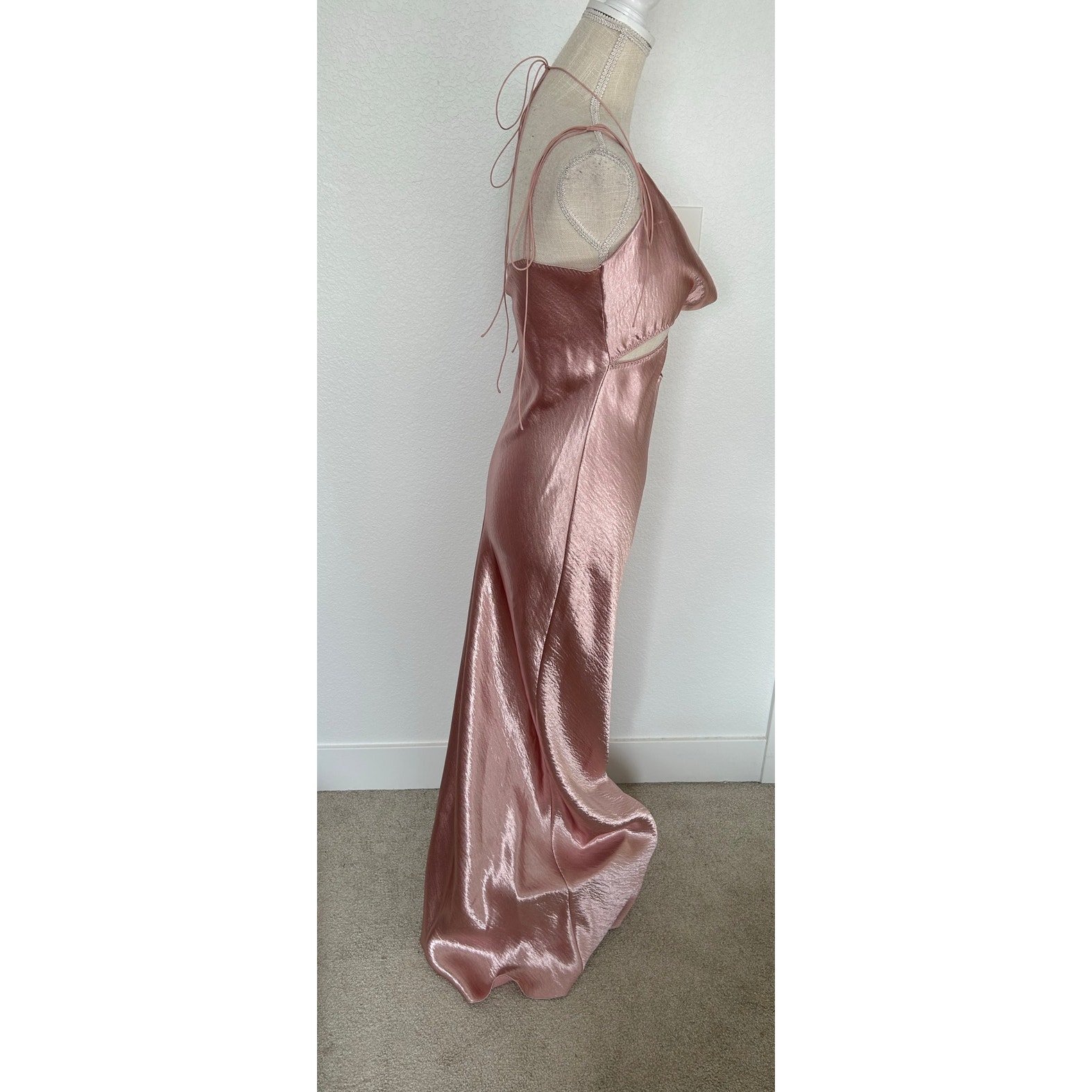 Anna October Women's Hilary Pink Maxi Liquid Dress - M — image 6 of 8